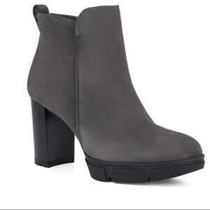 Paul Green Jolie Platform Boot Iron Gray Suede UK Size 6 US 8.5